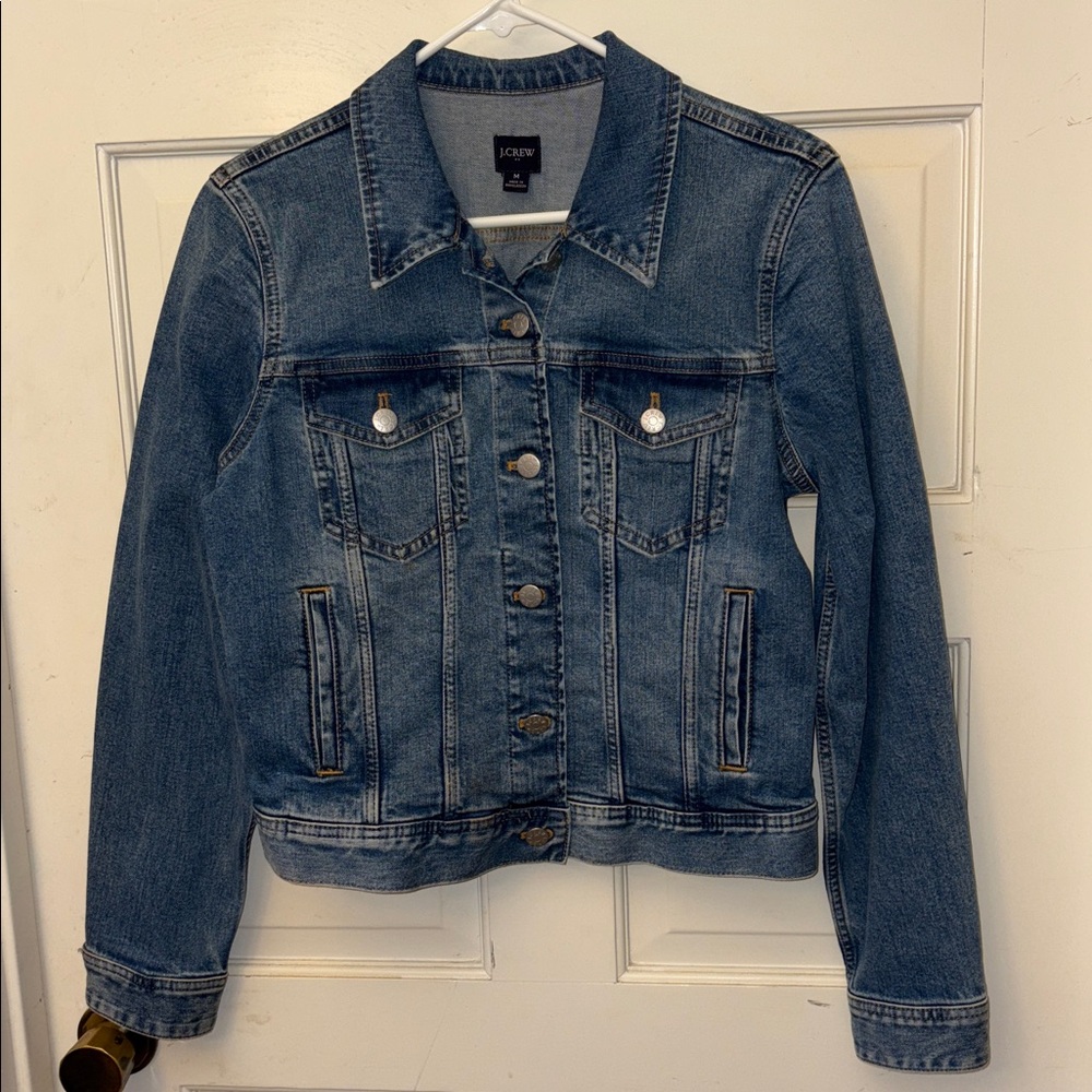 J. Crew Classic Trucker Western Denim Jacket